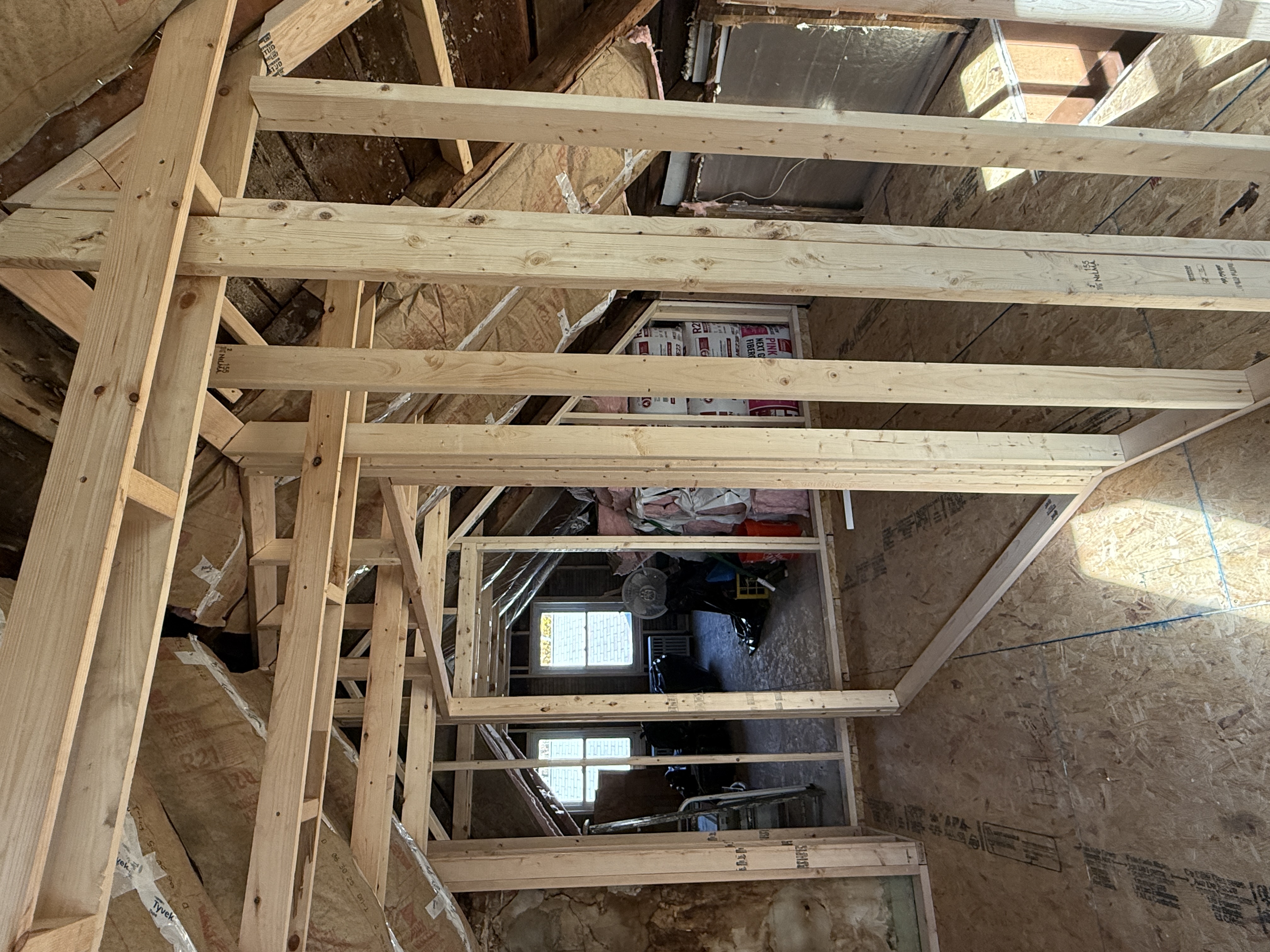 Attic conversion framing Oxford MA